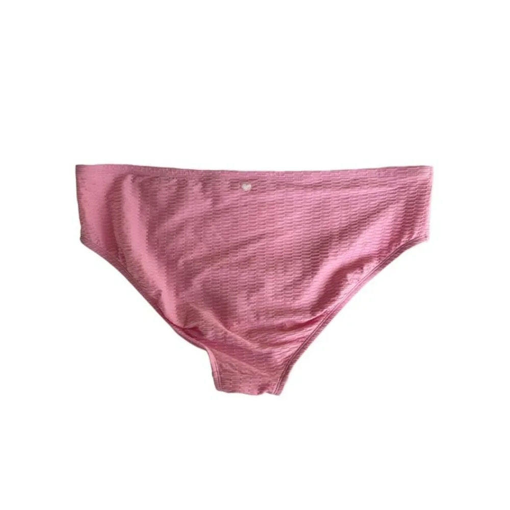 NWT STONEY CLOVER Pink Hipster Bikini Bottom Separates - Size 2X (20W-22W) - Picture 3 of 4